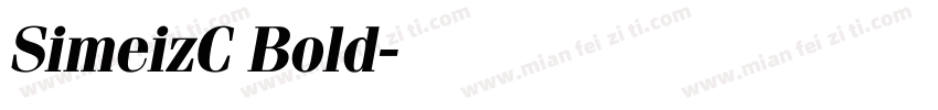 SimeizC Bold字体转换